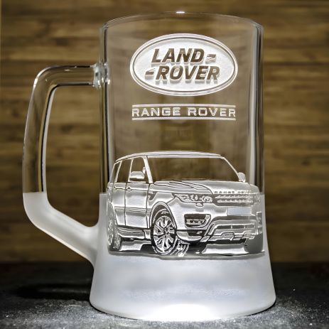 Бокал для пива с гравировкой под Land Rover Range Rover