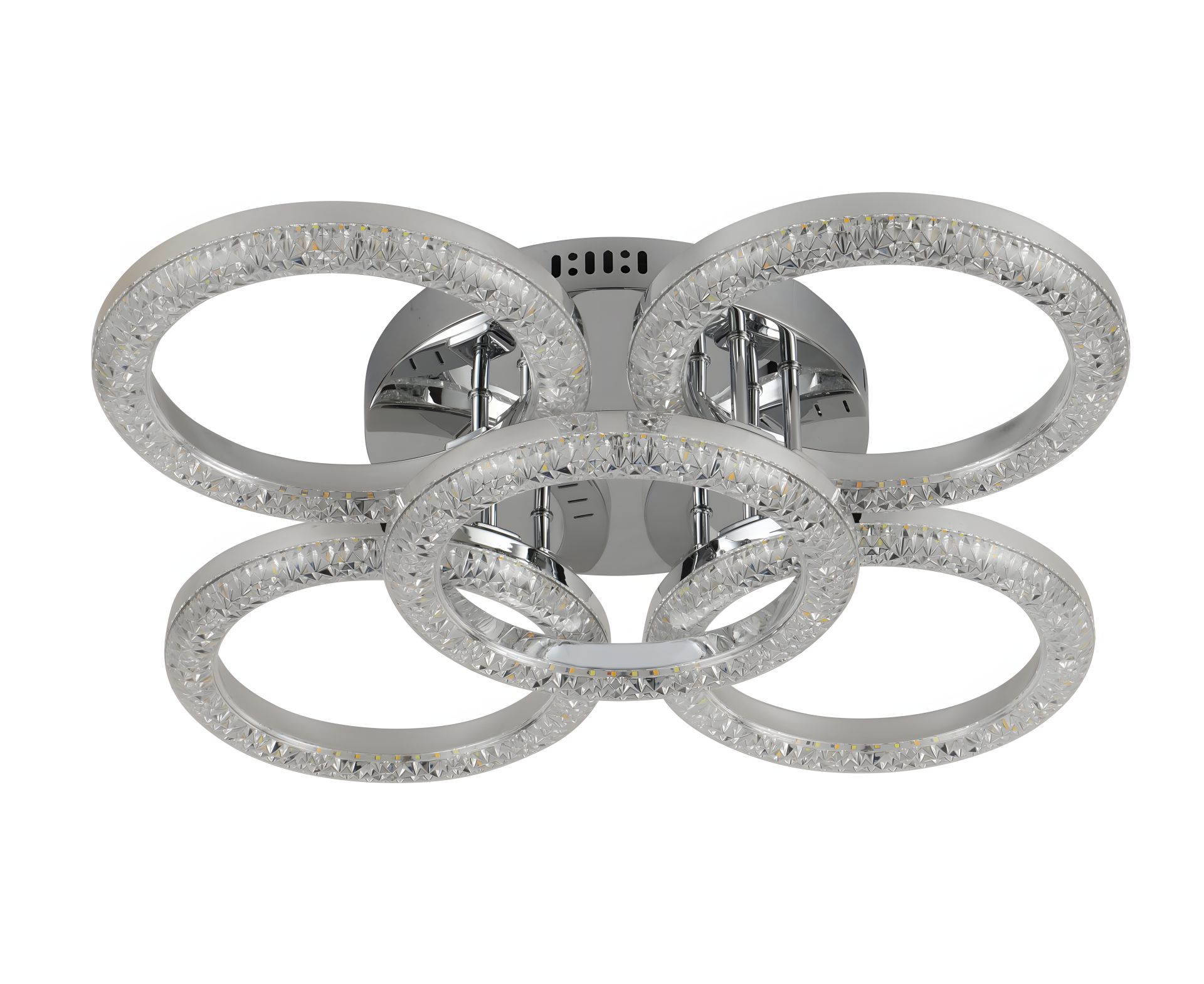 Світлодіодна акрилова люстра Sirius 2723/4+1BG CR 65W*2 Світлодіодна акрилова люстра Sirius 2723/4+1BG CR 65W*2