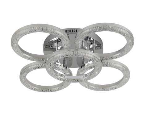 Світлодіодна акрилова люстра Sirius 2723/4+1BG CR 65W*2