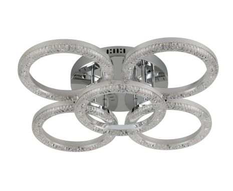 Світлодіодна акрилова люстра Sirius 2723/4+1BG CR 65W*2