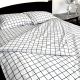 Евро комплект постельного белья MakSon белая клетка, бязь GOLD LUX 100% хлопок (001-1200220Б)