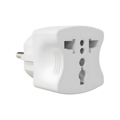 Электросетевой переходник-вилка с универсальным гнездом ТМ VIROK (09V010)