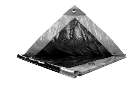 Тент универсальный TARPAULIN 8 × 10 м двухсторонний 200 г/м² Silver/Black MASTERTOOL 89-5810 Тент универсальный TARPAULIN 8 × 10 м двухсторонний 200 г/м² Silver/Black MASTERTOOL 89-5810