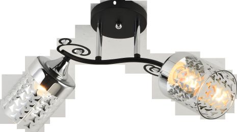 Декоративна люстра V XA1435/2 Black+Chrome на 2 плафона