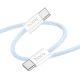 Кабель Hoco X104 Type-C to Type-C PD 60W 2m blue Кабель Hoco X104 Type-C to Type-C PD 60W 2m blue