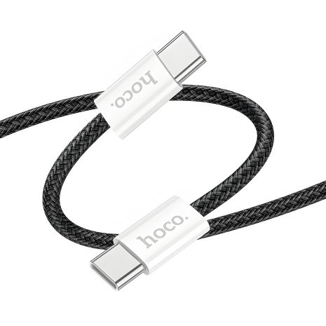 Кабель Hoco X104 Type-C to Type-C PD 60W 2m black Кабель Hoco X104 Type-C to Type-C PD 60W 2m black