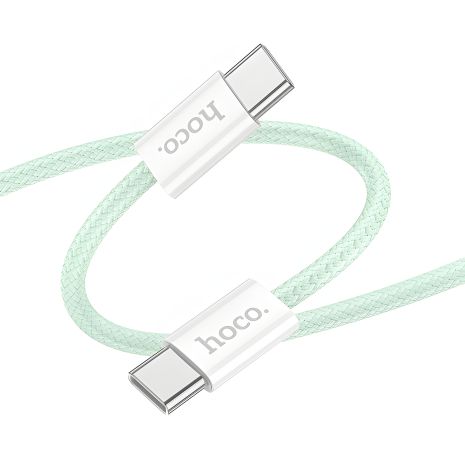 Кабель Hoco X104 Type-C to Type-C PD 60W 1m green Кабель Hoco X104 Type-C to Type-C PD 60W 1m green