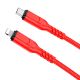Кабель Hoco X59 Type-C to Lightning, 3A, PD 20W, red, 2m Кабель Hoco X59 Type-C to Lightning, 3A, PD 20W, red, 2m