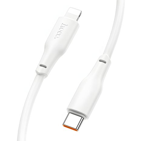 Кабель Hoco X93 Type-C to Lightning, PD 20W, 2m, white Кабель Hoco X93 Type-C to Lightning, PD 20W, 2m, white