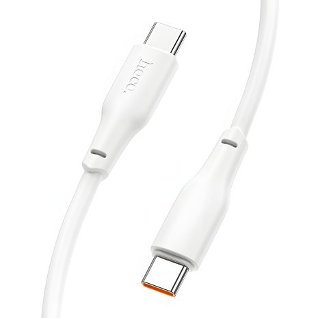 Кабель Hoco X93 Type-C to Type-C, PD 60W, 2m, white Кабель Hoco X93 Type-C to Type-C, PD 60W, 2m, white