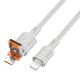 Кабель Hoco U131 2в1 USB/ Type-C to Lightning 1.2m gray Кабель Hoco U131 2в1 USB/ Type-C to Lightning 1.2m gray