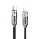 Кабель Hoco U122 з індикатором Type-C to Lightning, PD 27W, 3А, 1.2m, black