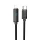 Кабель Hoco U127 з дисплеєм Type-C to Lightning, PD 27W, 1.2m, black