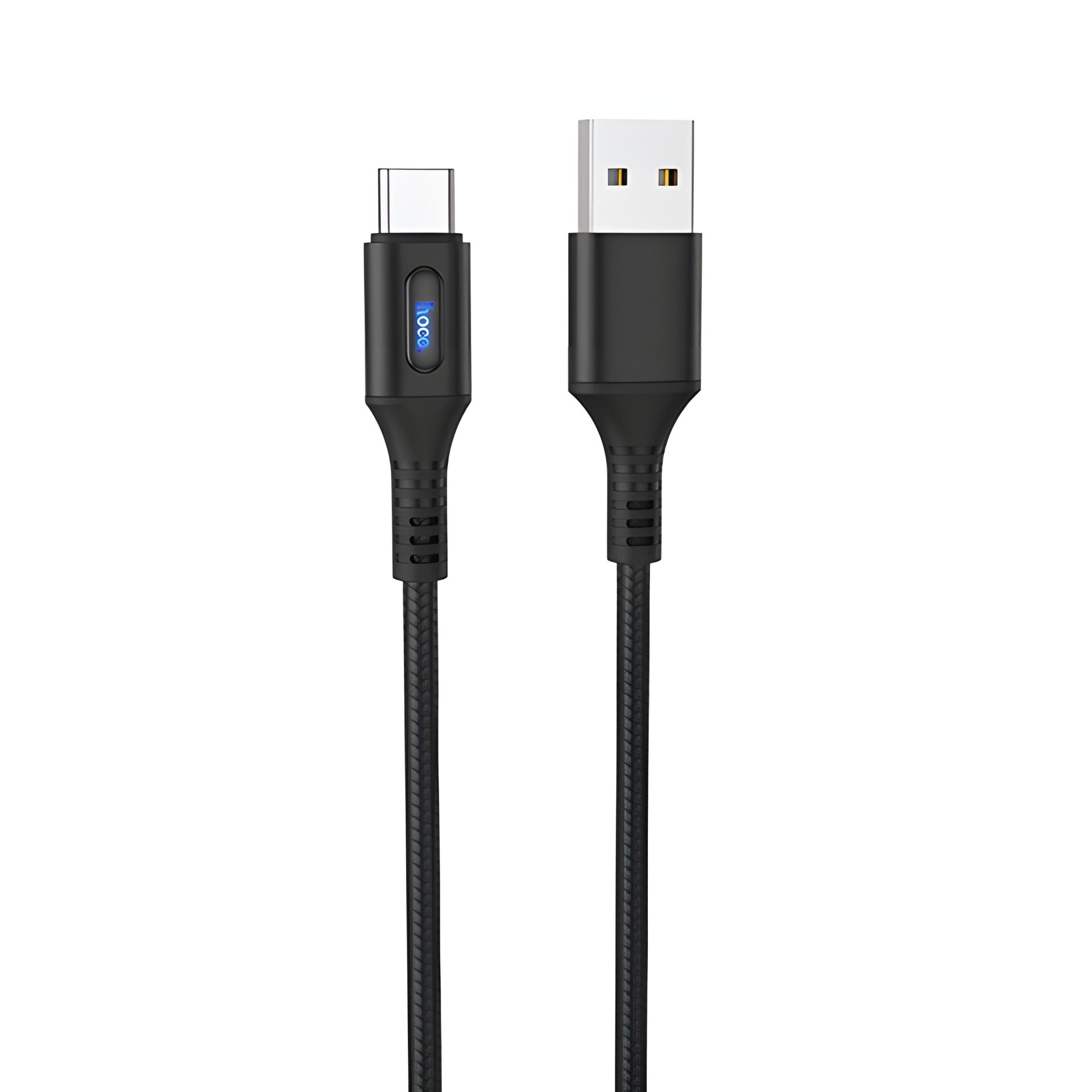 Кабель Hoco U79 с индикатором USB to Type-C 1.2m black Кабель Hoco U79 с индикатором USB to Type-C 1.2m black