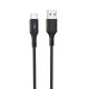 Кабель Hoco U79 з індикатором USB to Type-C 1.2m black