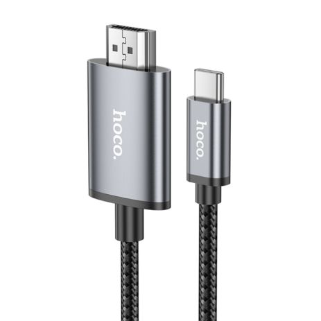 Кабель Hoco UA27 Type-C to HDMI 2m metal gray