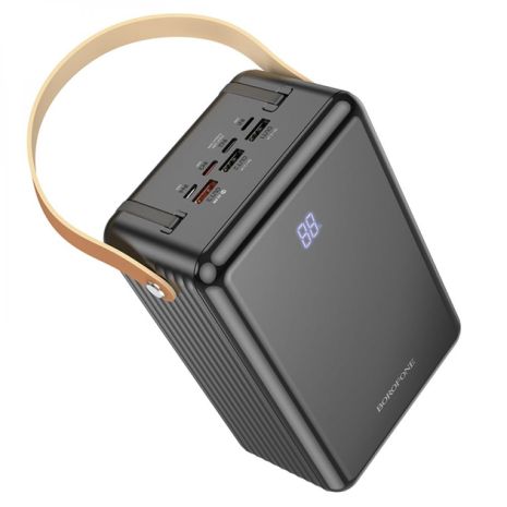 Повербанк Borofone BJ32 Terra 80000 mAh QC3.0.22.5W+PD20W/LED lamp/2 Type-C/3 USB/ fully compatible Чорний Повербанк Borofone BJ32 Terra 80000 mAh QC3.0.22.5W+PD20W/LED lamp/2 Type-C/3 USB/ fully compatible Чорний