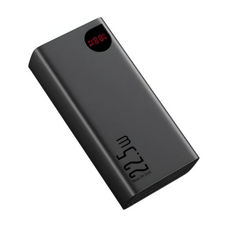 Повербанк Baseus Adaman Digital Display Fast Charge 22.5W 40000 mAh (PPAD020101) Чорний Повербанк Baseus Adaman Digital Display Fast Charge 22.5W 40000 mAh (PPAD020101) Чорний
