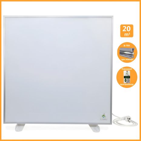 Керамический обогреватель Ecoteplo Air 1000 EL W с конвекционным теном и программатором, белый цвет