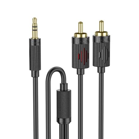 Aux Hoco UPA28 AUX 3.5 to dual RCA 1.5m Черный