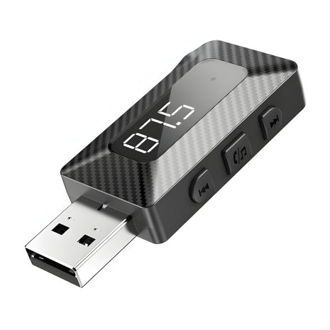 Модулятор XO BCC16 Bluetooth V5.3, USB, AUX, TF, FM, Чорний Модулятор XO BCC16 Bluetooth V5.3, USB, AUX, TF, FM, Чорний