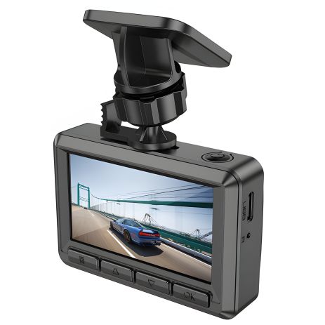 Відеореєстратор Hoco DV3 2,45-inch IPS+Камера Заднього Виду Чорний Відеореєстратор Hoco DV3 2,45-inch IPS+Камера Заднього Виду Чорний