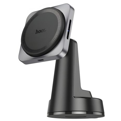 Автотримач Hoco HW16 Speed Magnetic Wireless 15W Чорно-Сірий Автотримач Hoco HW16 Speed Magnetic Wireless 15W Чорно-Сірий