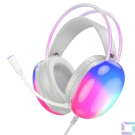 Игровые Наушники Hoco W109 Rich Белый Игровые Наушники Hoco W109 Rich Белый