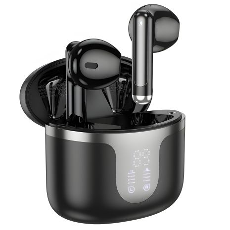 Навушники HOCO EQ7 Snowflake true бездротовий BT headset |BT5.3, 40/300mAh, 7h| black Навушники HOCO EQ7 Snowflake true бездротовий BT headset |BT5.3, 40/300mAh, 7h| black