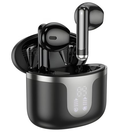 Навушники HOCO EQ7 Snowflake true бездротовий BT headset |BT5.3, 40/300mAh, 7h| black Навушники HOCO EQ7 Snowflake true бездротовий BT headset |BT5.3, 40/300mAh, 7h| black