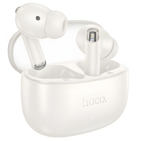 TWS наушники беспроводные вакуумные Hoco EQ12 milky white