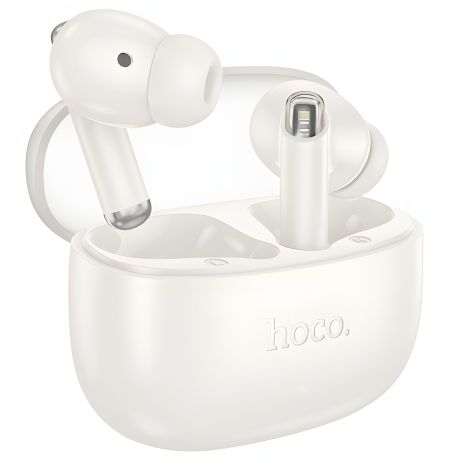 TWS наушники беспроводные вакуумные Hoco EQ12 milky white