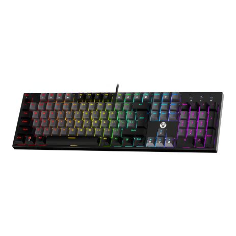 Ігрова клавіатура Fantech ATOM MK886V2 Red Switch, кольори: Чорний/Сірий