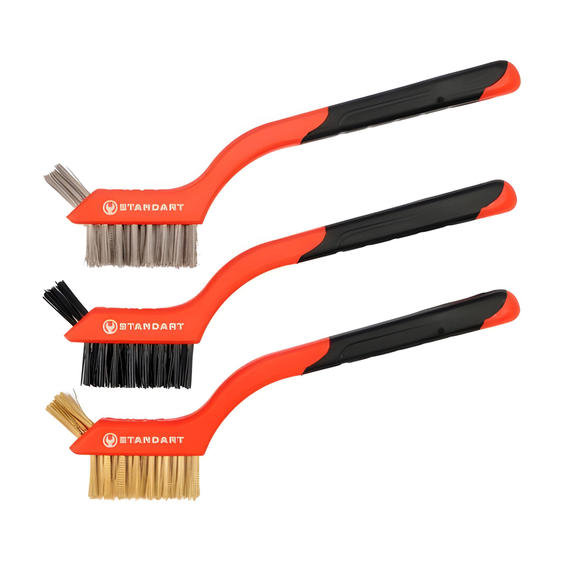 Комплект ручных щеток 180мм (сталь, латунь, нейлон) 3 ед. СТАНДАРТ MWBS0301 Комплект ручных щеток 180мм (сталь, латунь, нейлон) 3 ед. СТАНДАРТ MWBS0301