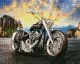 Алмазная мозаика "Мотоцикл" 40x50 см ColorArt SP125
