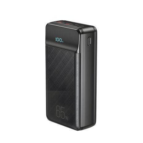 Фаст зарядка 65W Повербанк XO PR201 с цифровым дисплеем QC22.5W PD65W 30000 mAh Черный