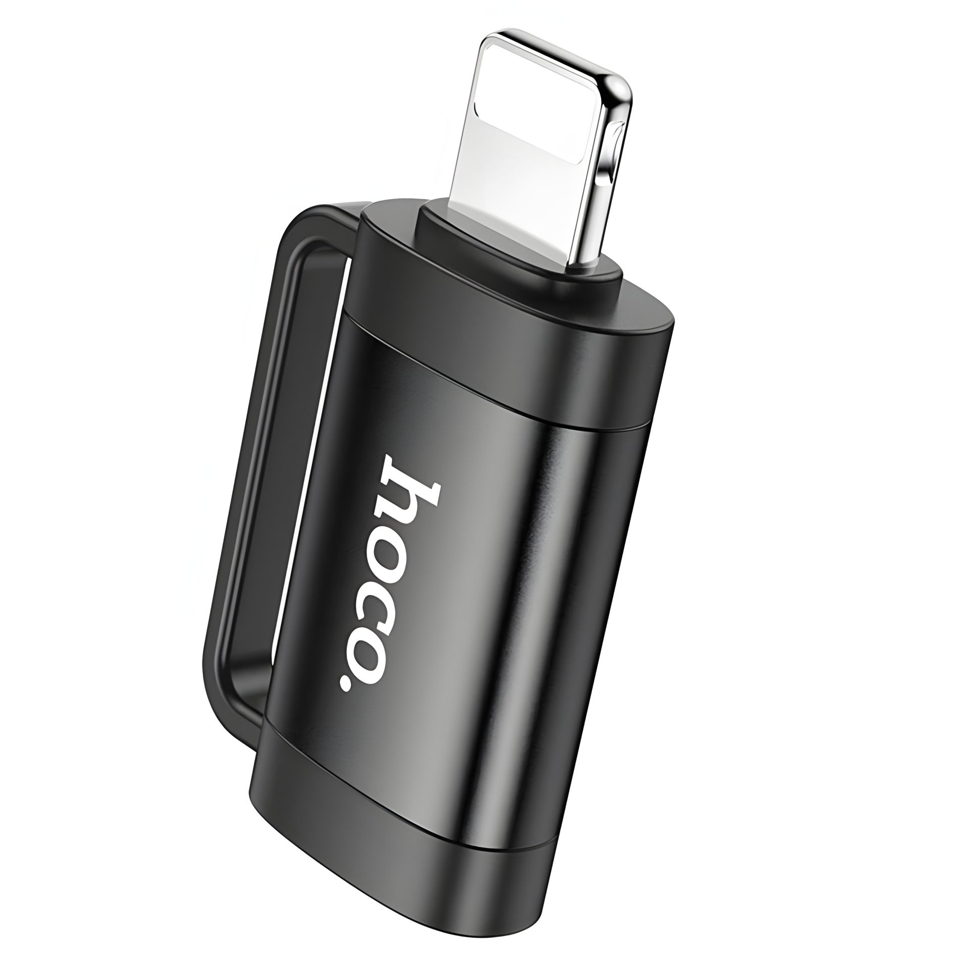 Адаптер HOCO UA31B iP male to Type-C female OTG Чорний Адаптер HOCO UA31B iP male to Type-C female OTG Чорний