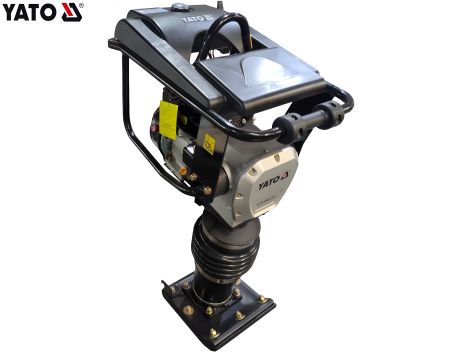 Бензиновая трамбовка удар 10 кН, 650 уд/мин, стопа 34,5х 28,5 см, прыжок 6,5 см, Yato YT-84832 Бензиновая трамбовка удар 10 кН, 650 уд/мин, стопа 34,5х 28,5 см, прыжок 6,5 см, Yato YT-84832
