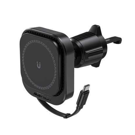 Автотримач ACEFAST D32 з бездротовою зарядкою 15W (чорний)