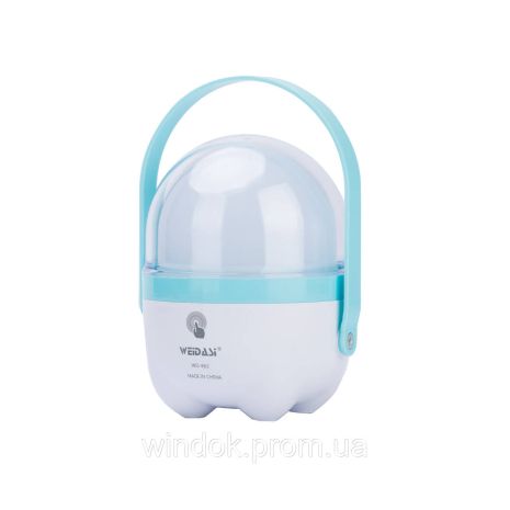 Ліхтар акумуляторний світлодіодний WD-862 (блакитний)