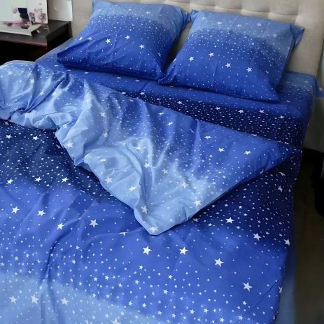 Постільної білизни комплект Євро MakSon Нічні зорі, бязь GOLD LUX 100% бавовна (023-1200220Б) Постільної білизни комплект Євро MakSon Нічні зорі, бязь GOLD LUX 100% бавовна (023-1200220Б)