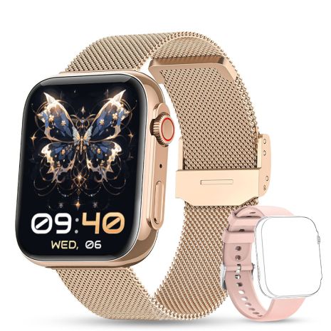 Смарт годинник Smart Sensation Gold, 2 ремінці UWatch 1669