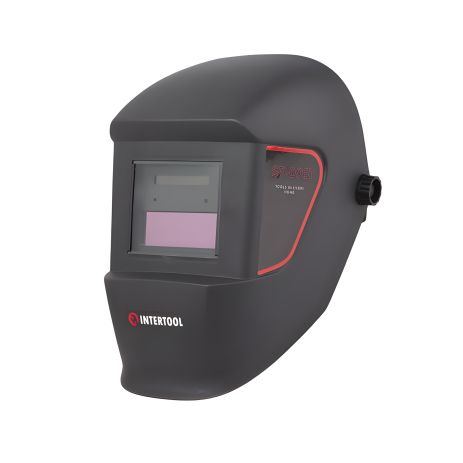 Маска зварювальника "Хамелеон", авт. затемнення, клас світлофільтру 1/1/2/2, 2 сенсора, DIN 11, 1/15000 с, вікно 90×30 мм, РР INTERTOOL SP-0061 - WeldShade Маска зварювальника "Хамелеон", авт. затемнення, клас світлофільтру 1/1/2/2, 2 сенсора, DIN 11, 1/15000 с, вікно 90×30 мм, РР INTERTOOL SP-0061 - WeldShade