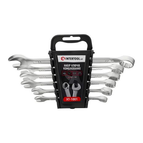 Набор комбинированных ключей, 6 шт., 8-17 мм, Cr-V, DIN3113, STORM INTERTOOL XT-1001 Набор комбинированных ключей, 6 шт., 8-17 мм, Cr-V, DIN3113, STORM INTERTOOL XT-1001