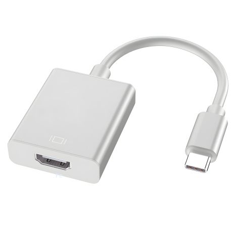 Кабель-адаптер Type-C - HDMI 4K, підключення ноутбука або телефона до монітора, Haowei HW-TC01