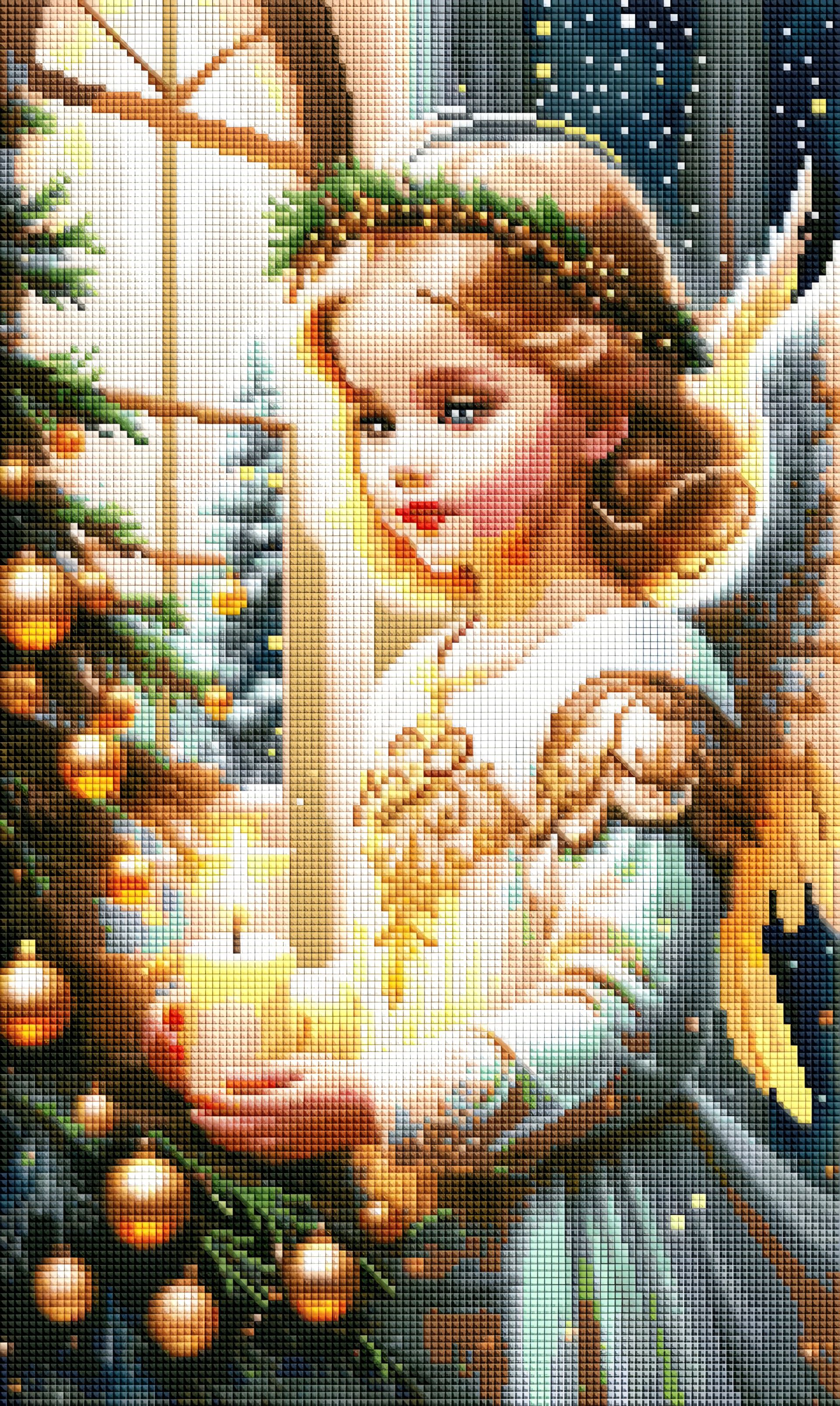 Алмазна мозаїка Різдвяне янголятко 30х50 см ColorArt TP904 Алмазна мозаїка Різдвяне янголятко 30х50 см ColorArt TP904