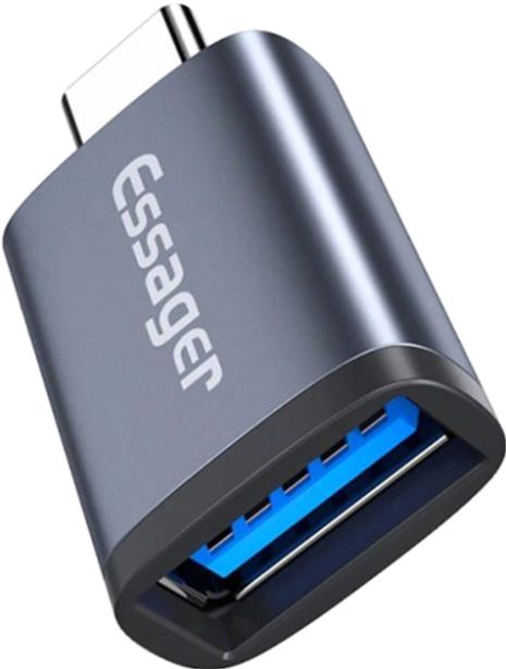 Адаптер Essager Soray OTG (USB Female to Type-C Male) USB3.0 Adaptor grey (EZJAC-SRA0G)