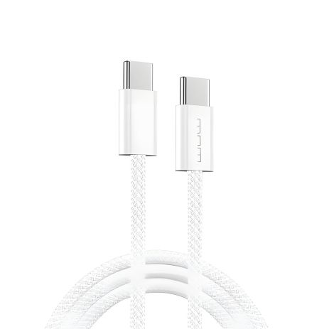 Кабель WUW-X200 Type-C to Type-C, PD 60W, 1m, white Кабель WUW-X200 Type-C to Type-C, PD 60W, 1m, white