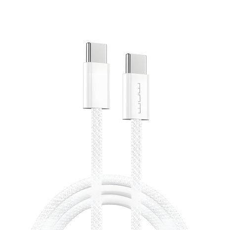 Кабель WUW-X200 Type-C to Type-C, PD 60W, 1m, white Кабель WUW-X200 Type-C to Type-C, PD 60W, 1m, white