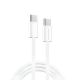 Кабель WUW-X200 Type-C to Type-C, PD 60W, 1m, white Кабель WUW-X200 Type-C to Type-C, PD 60W, 1m, white